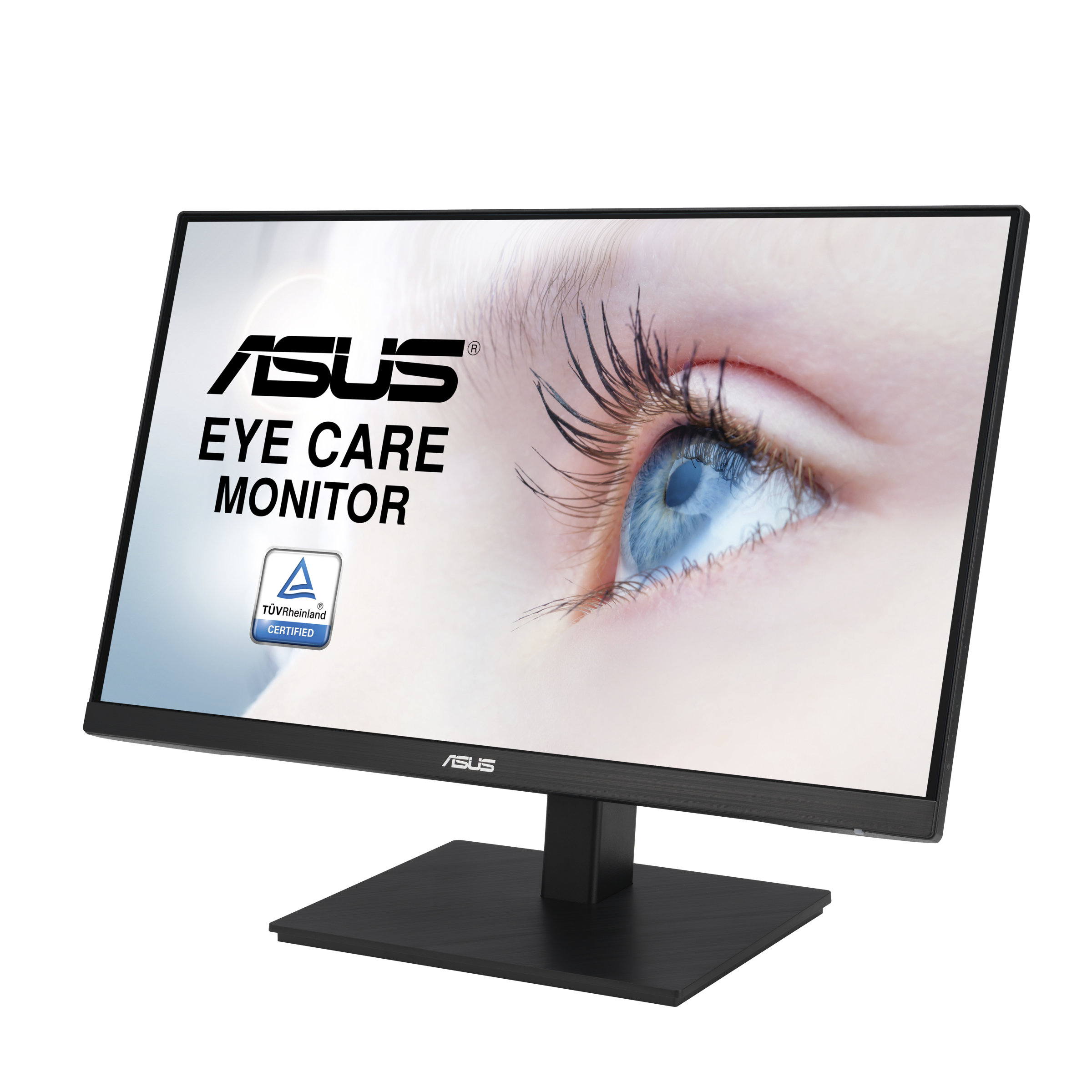 ASUS VA24EQSB Monitor Eye Care 23,8 Pulgadas, Full HD, IPS, Sin Marco, 75 Hz, Adaptive-Sync, Filtro de luz Azul, Antiparpadeo, Diseño ergonómico, Puede montarse en la Pared 