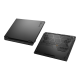 A side profile of  two  TUF Gaming A16 gaming laptops closed
