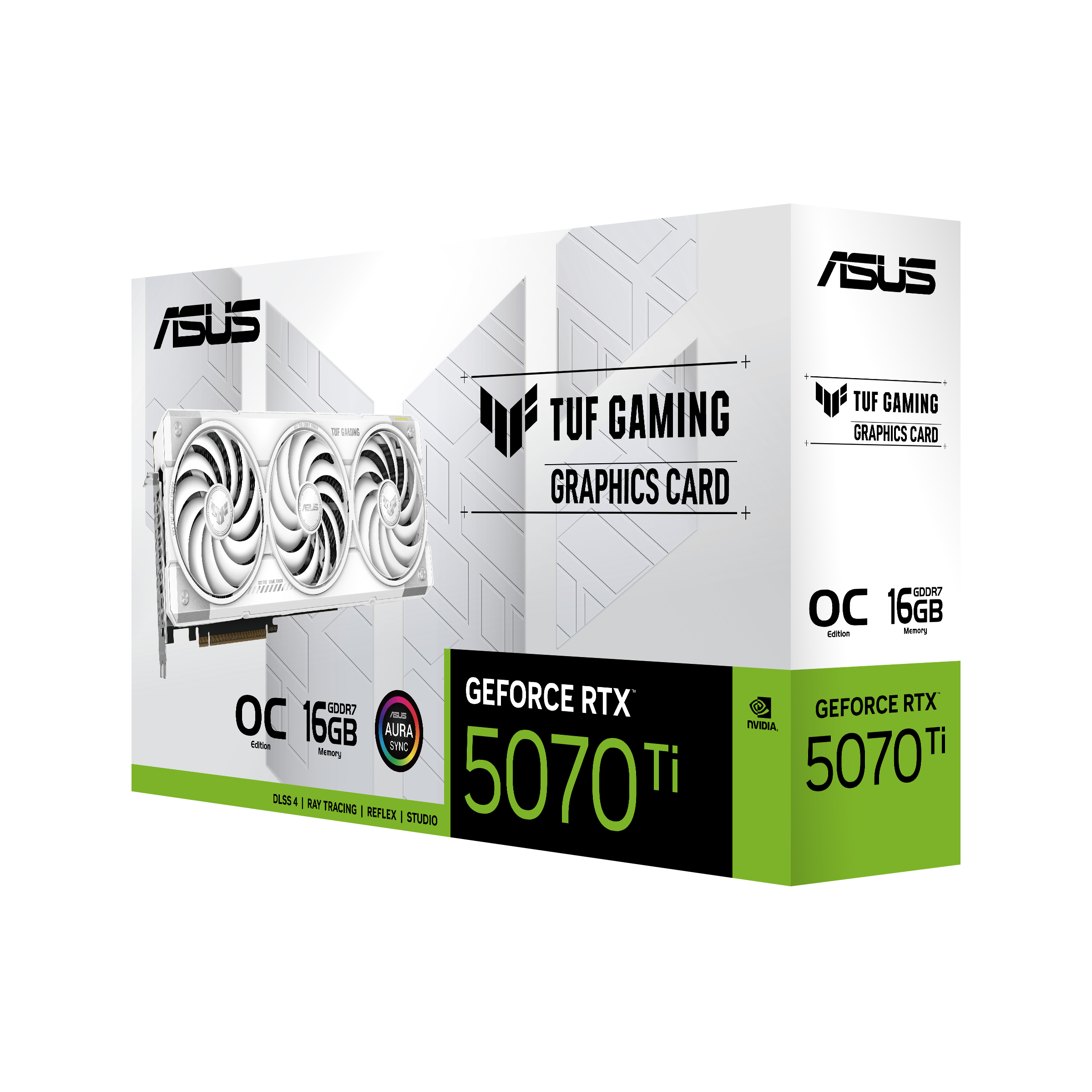 新品 ASUS TUF RTX 5070Ti O16G WHITE GAMING ASUS TUF Gaming GeForce RTX™ 5070 Ti 16GB White OC Edition