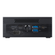 Mini PC PN51-S1, rear view to show I/O ports