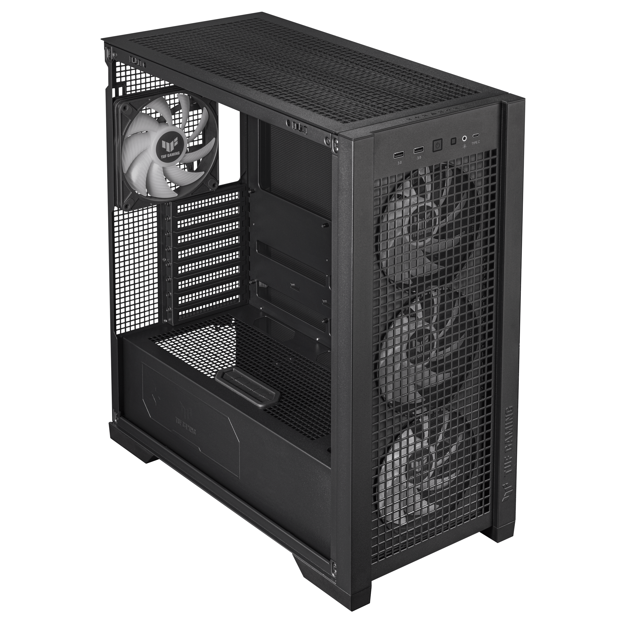 PCケース(自作PC用) ASUS TUF GAMING GT302 ARGB The TUF Gaming GT302 ARGB chassis makes it easy to build a