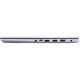 Cool Sliver ASUS Vivobook 15 OLED display the left side of the I/O port.
