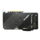TUF Gaming AMD Radeon RX 6500 XT OC edition graphics card, rear view 