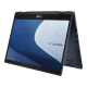 An angled front view of an ASUS ExpertBook B3 Flip in tent mode