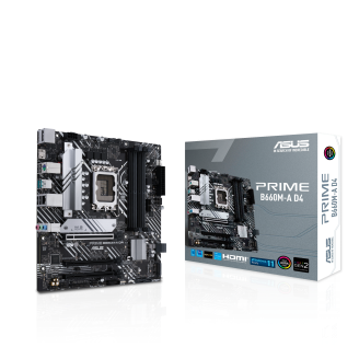 ASUS PRIME B660M-A WIFI D4 - Motherboard - micro ATX - LGA1700 Socket - B660  Chipset - USB-C Gen1, USB 3.2 Gen 1, USB 3.2 Gen 2 - Gigabit LAN, Wi-Fi 6