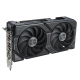 ASUS DUAL GeForce RTX 4060 Ti graphics card highlighting the fans and IO ports