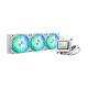 AYW Gaming LC 360 ARGB LCD  White Edition angled view from right