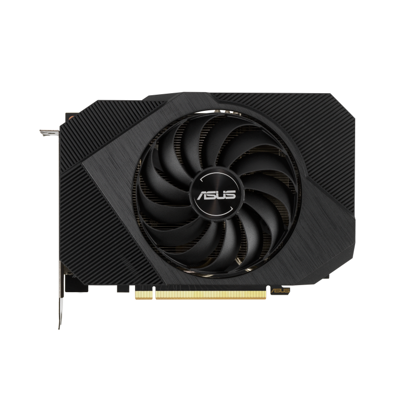 ASUS Phoenix GeForce RTX 3050 8GB GDDR6 graphics card, front view