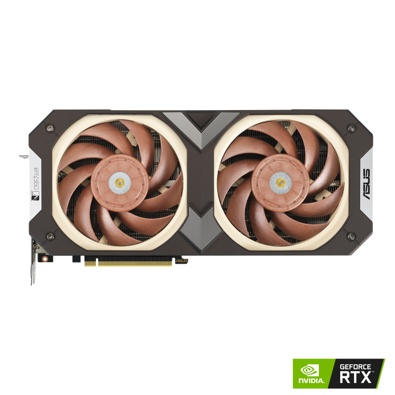 RTX3080-O10G-NOCTUA graphics card with NVIDIA logo, front view