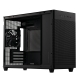 ASUS Prime AP201 Black Edition chassis angled shot showing the front and left side, without side panel