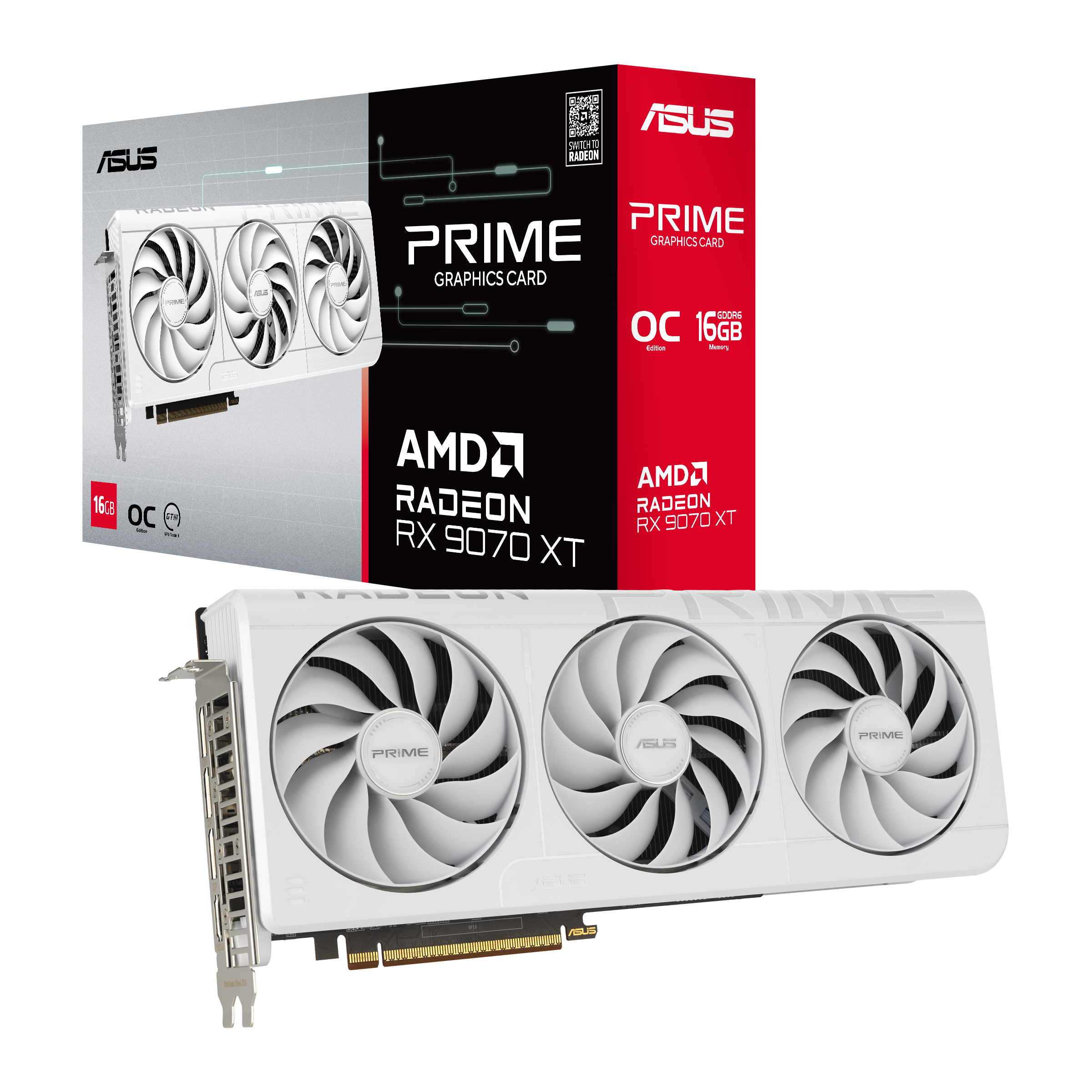 【美品】ASUS PRIME RX9070XT 16GB OC ASUS Prime Radeon RX 9070 XT OC Edition