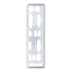 Pro H510M-C/CSM motherboard, I/O ports shield view