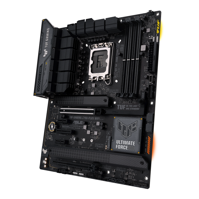 TUF GAMING Z790-PLUS WIFI front view, 45 degrees