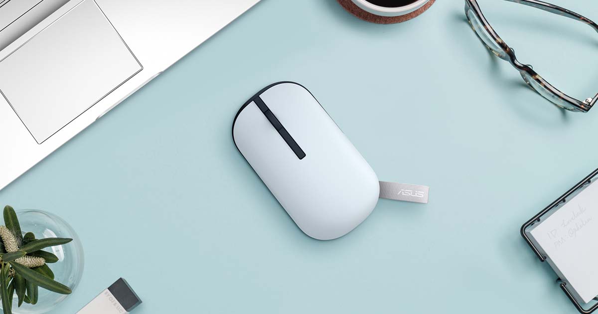 Souris sans fil - asus wireless mouse md100 - ambidextre - coloris vert -  La Poste