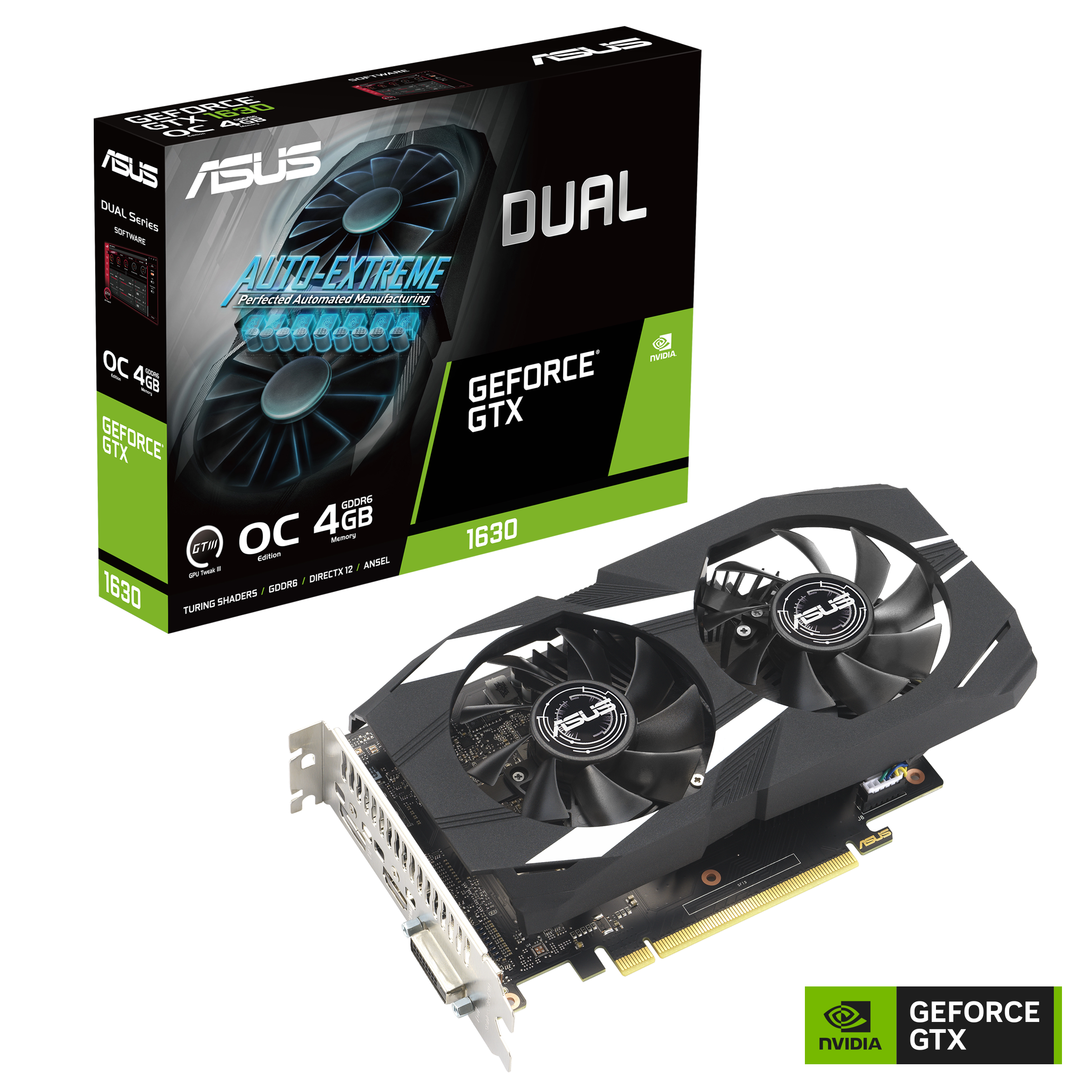 ASUS Dual GeForce GTX 1630 OC Edition 4GB GDDR6 | Graphics Card