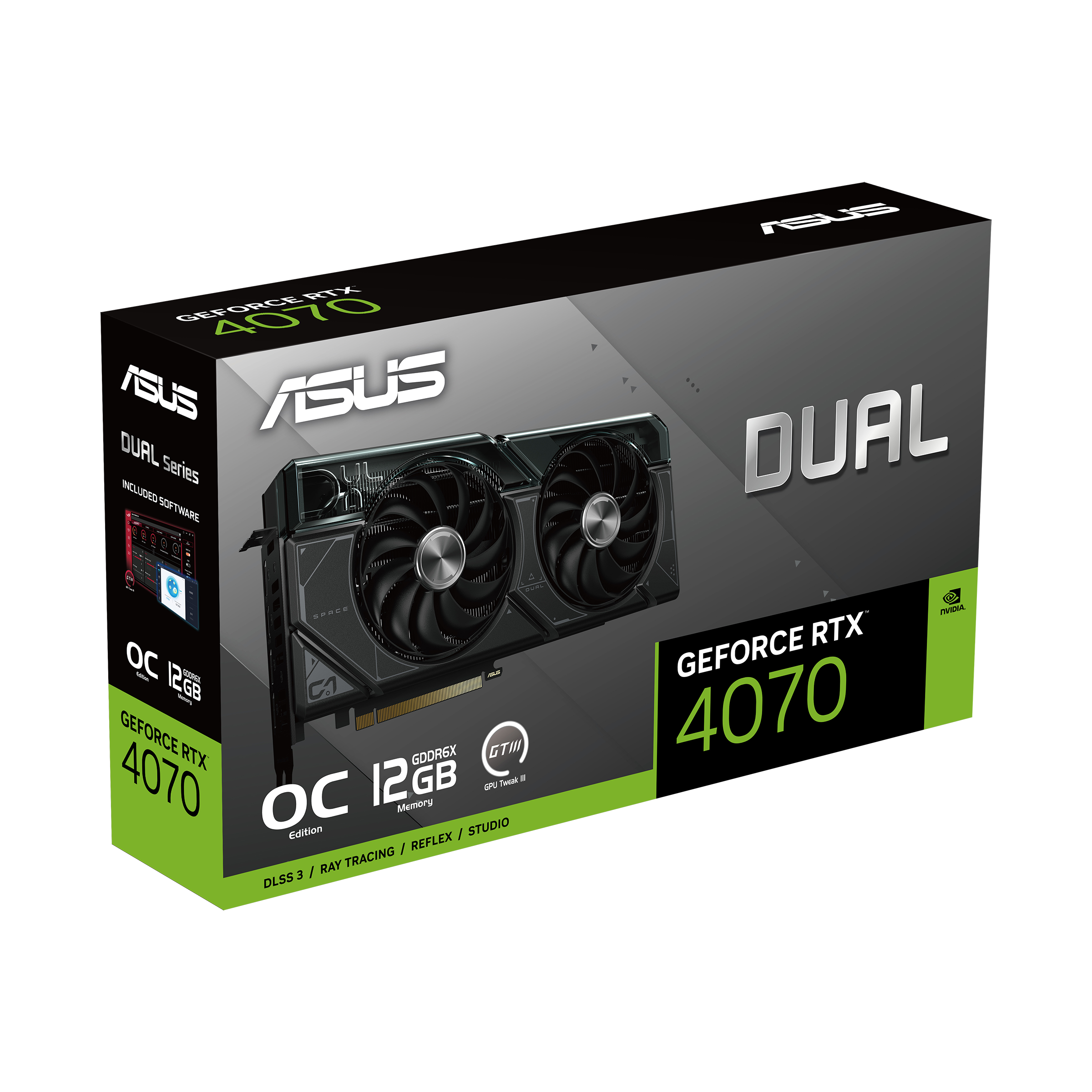 Asus GeForce RTX 4070 DUAL OC - Carte graphique ASUS sur