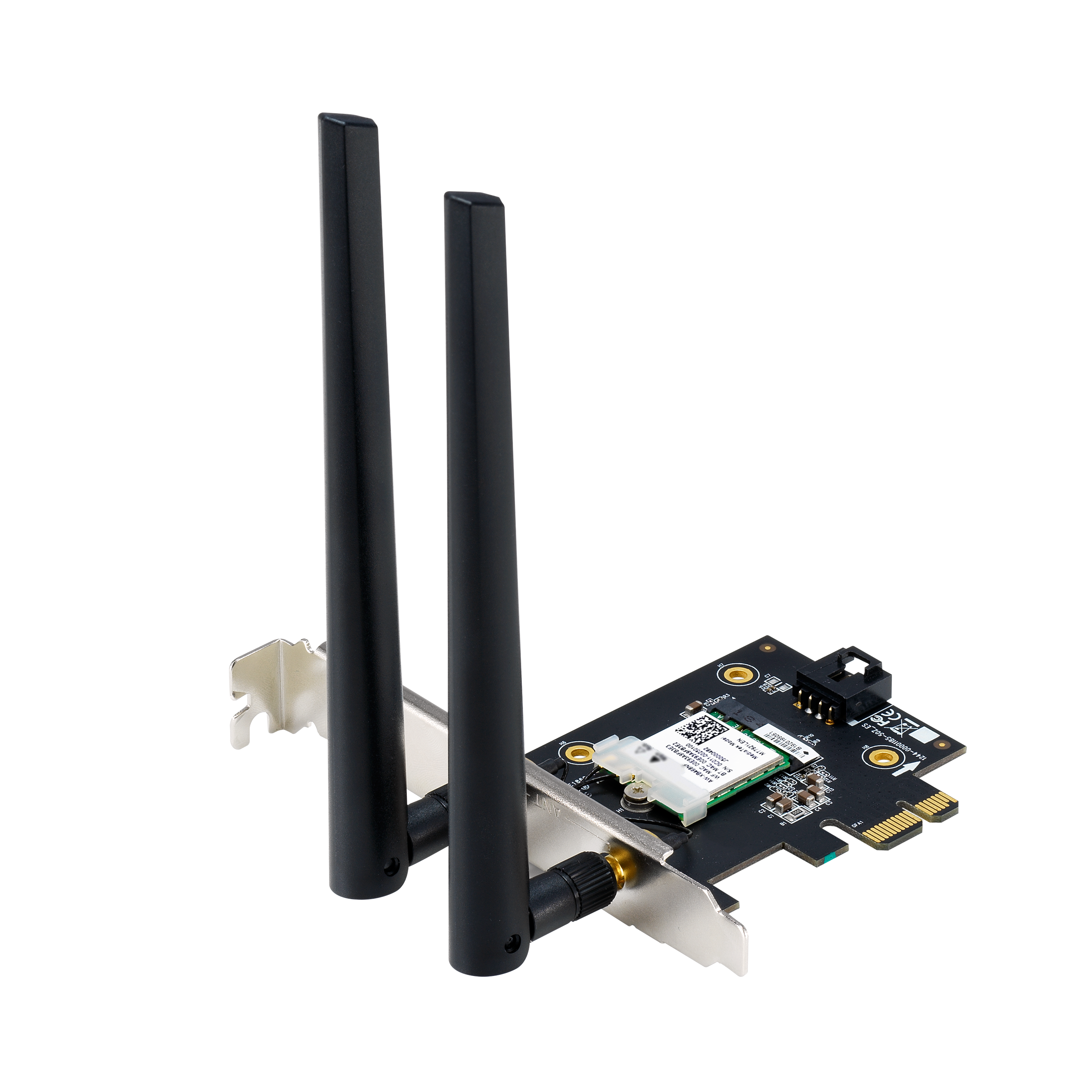 Tarjeta de red inalámbrica WiFi Mini PCI-E Express a PCI-E, adaptador, 2  antenas, PC