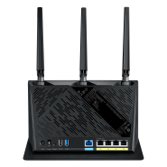 ASUS AX3000 Dual-Band WiFi 6 Wireless Router with Life time internet  Security Black RT-AX58U - Best Buy