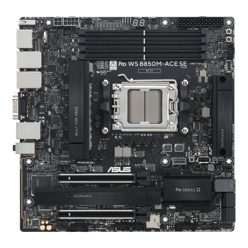 Pro WS B850M-ACE SE front view