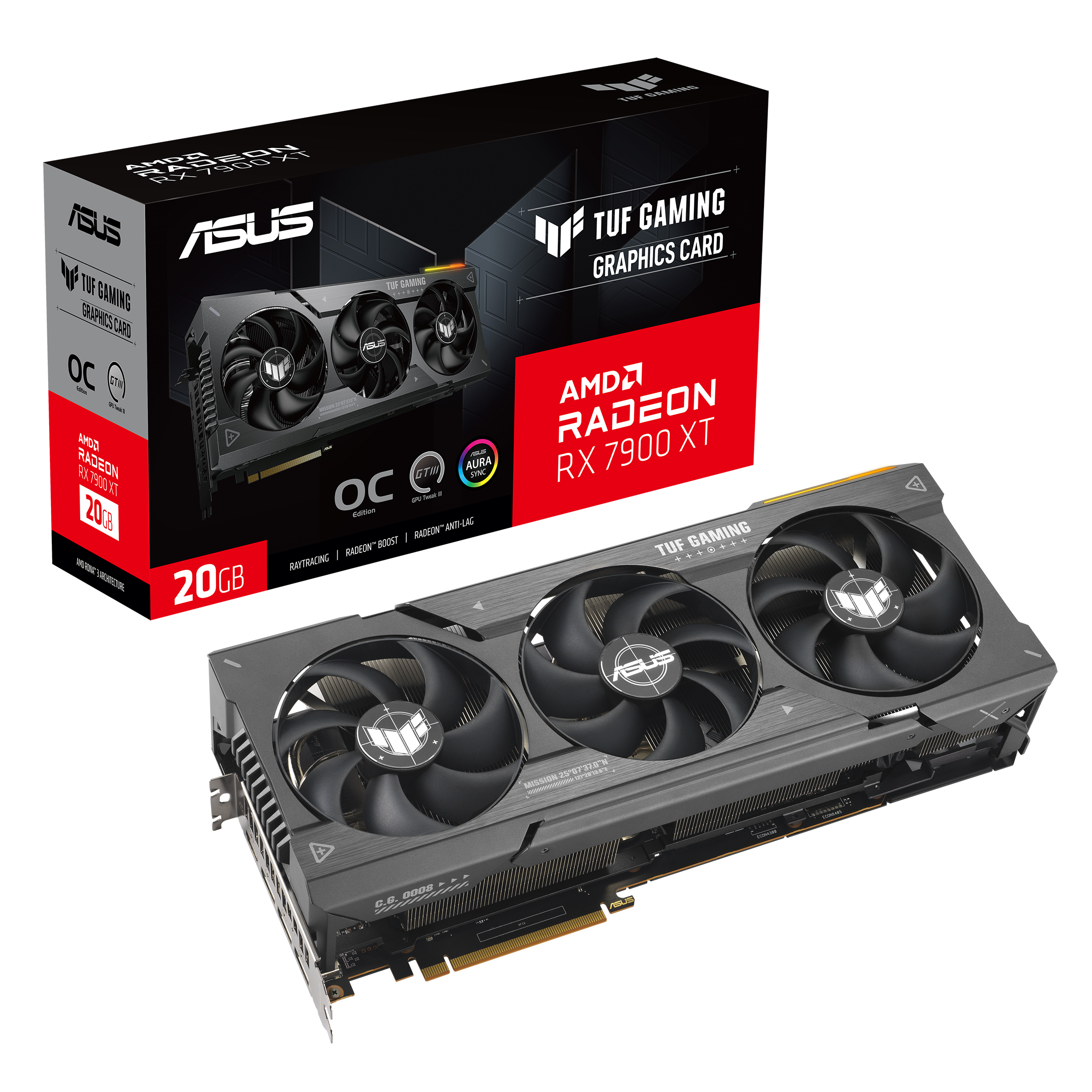 ASUS TUF Gaming Radeon RX 7900 XT OC Edition 20GB GDDR6 | Graphics ...