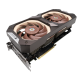 ASUS GeForce RTX 3070 Noctua OC Edition 8GB GDDR6 graphics card, front angled view, showcasing the fans