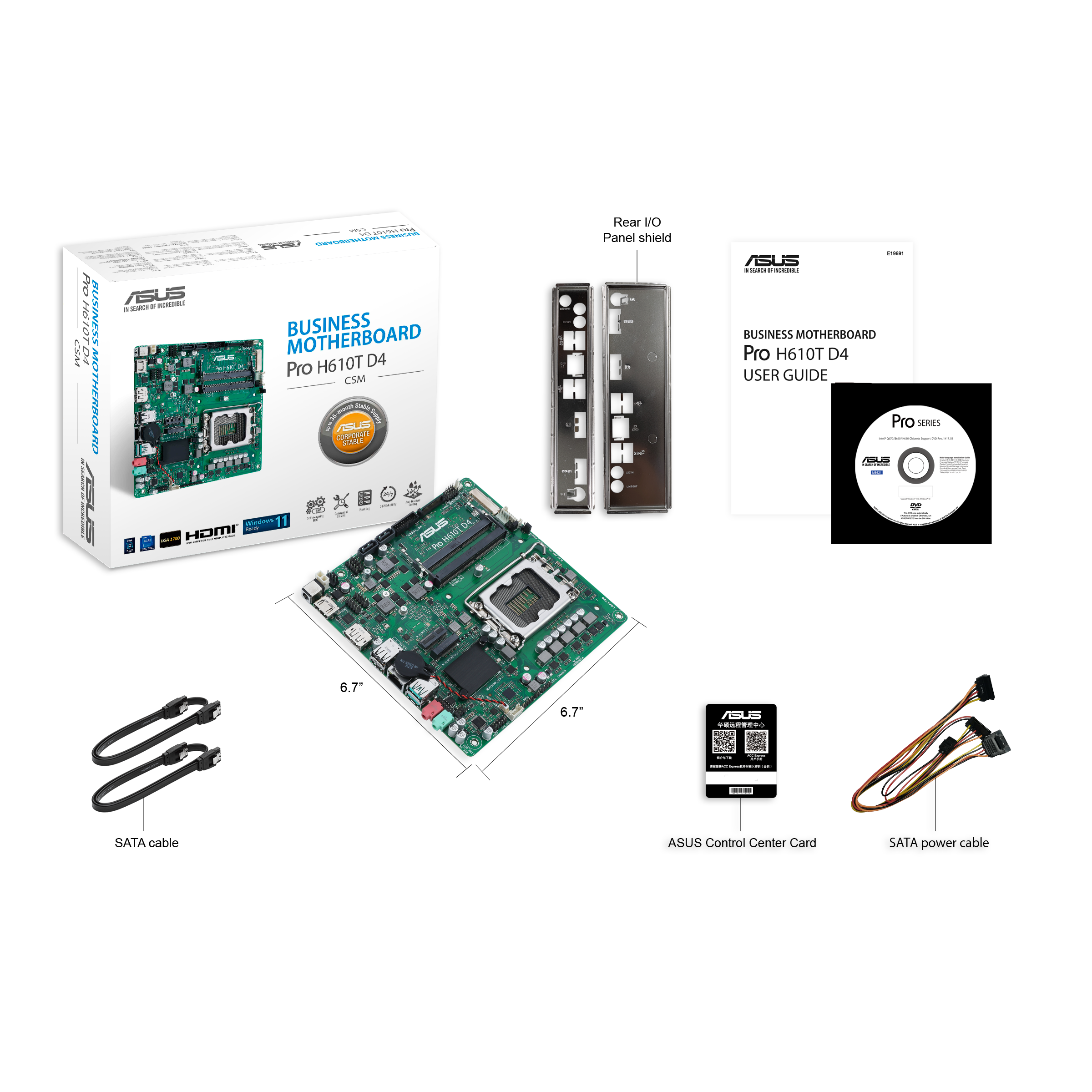 Amazon | ASUS Pro H610T D4-CSM LGA 1700(Intel 第12世代&Intel