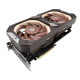 ASUS GeForce RTX 3070 Noctua Edition 8GB GDDR6 graphics card, front angled view, showcasing the fans