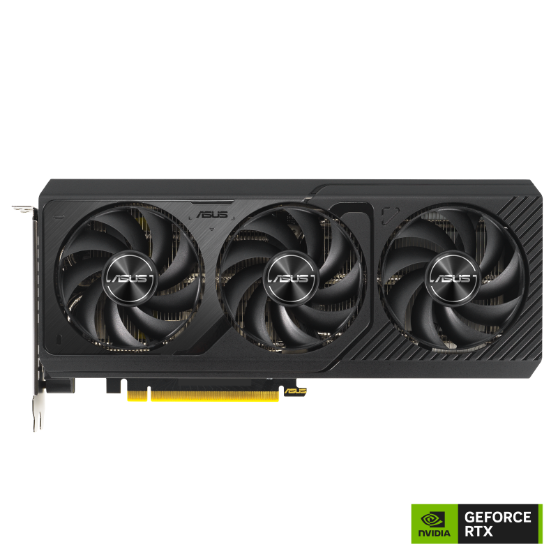 ASUS PRIME GeForce RTX 4070 front view with NVlogo