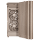 ProArt PA401 Wood Edition Beige Metal_front grille panel and dual front 160x32mm fans focus shot