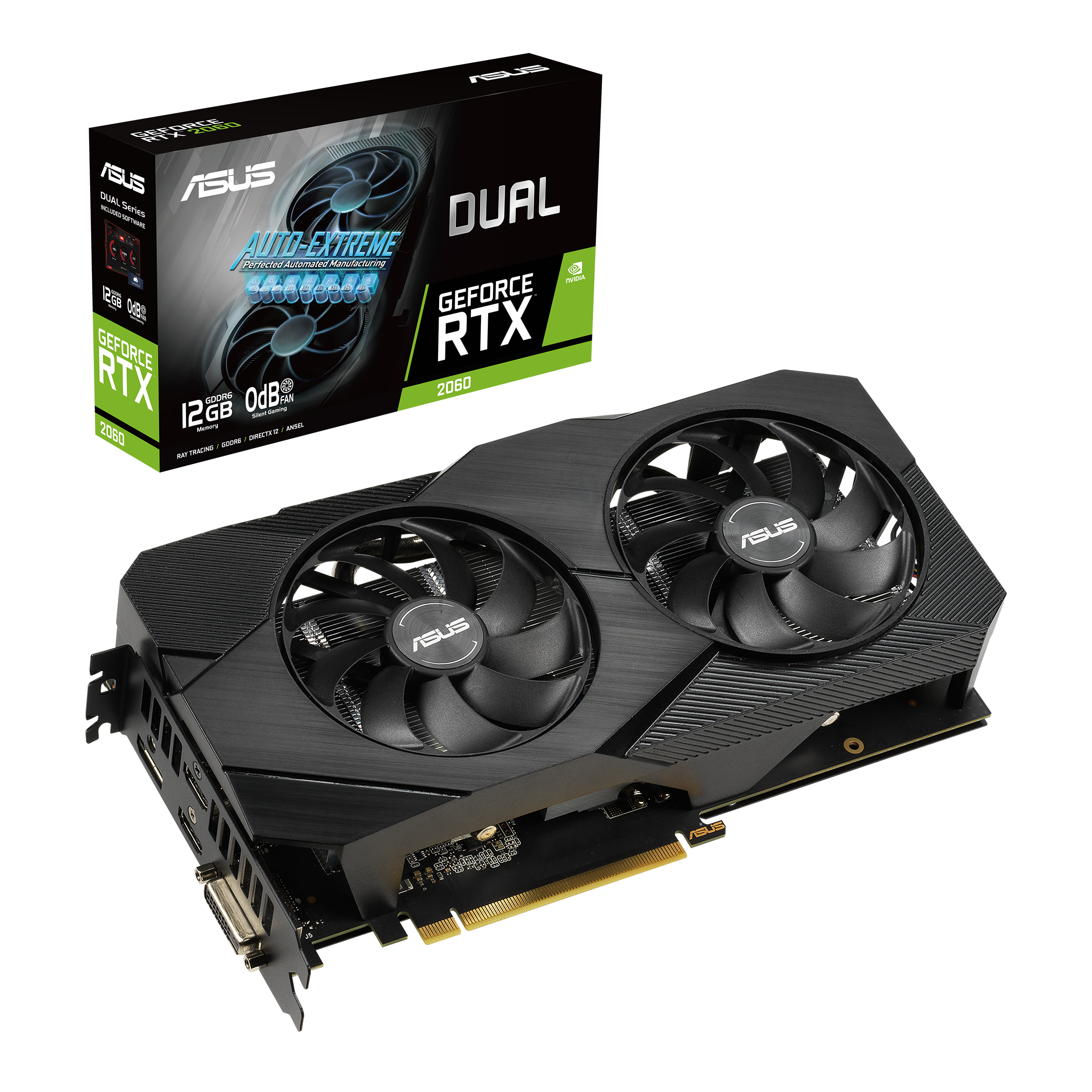 ASUS Dual GeForce RTX™ 2060 EVO 12GB GDDR6 | Graphics Card | ASUS