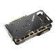 TUF Gaming AMD Radeon RX 6500 XT OC edition graphics card, rear angled view 