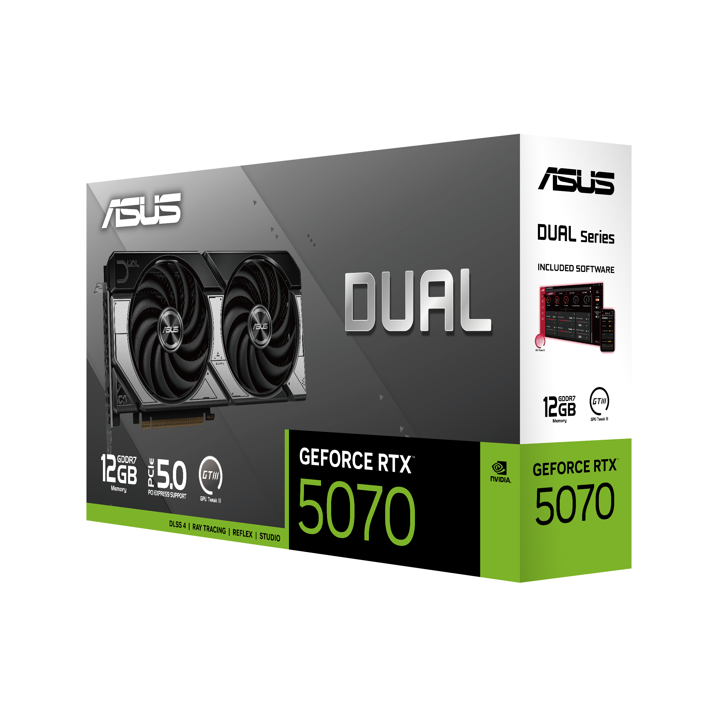 ASUS Dual GeForce RTX™ 5070 12GB GDDR7