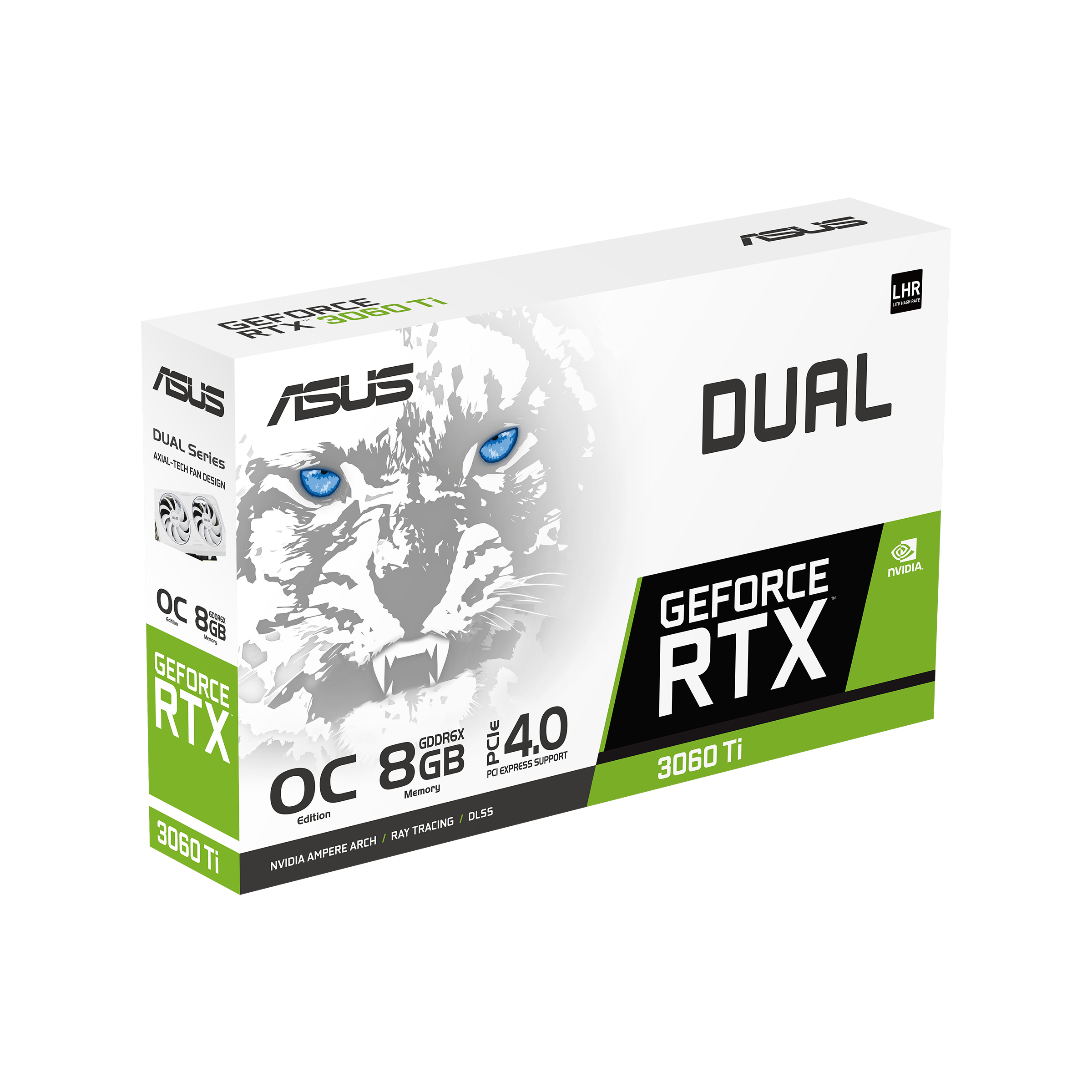 ASUS Dual GeForce RTX 3060 Ti White OC Edition 8GB GDDR6X ...