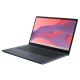 ASUS Chromebook CX14 in Quiet Blue in laptop mode facing left