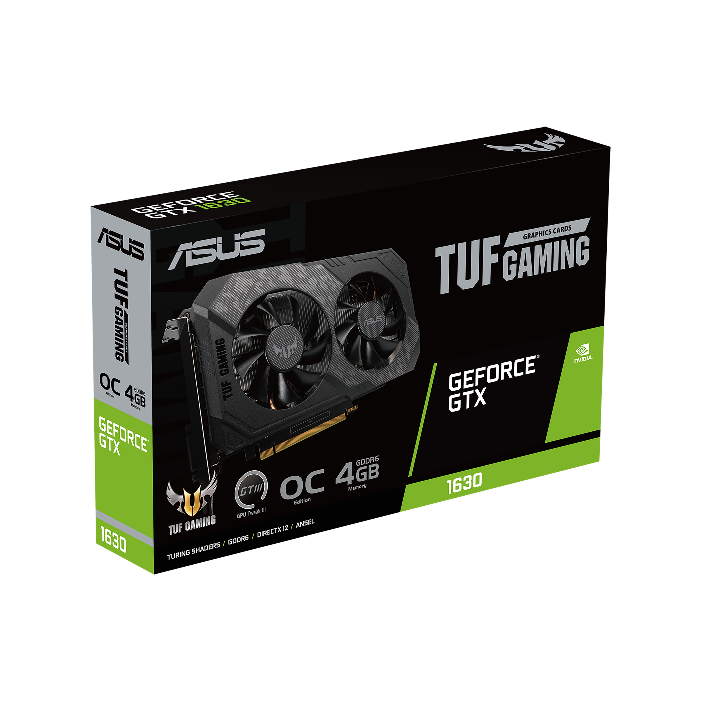 ASUS TUF Gaming GeForce® GTX 1630 OC Edition 4GB GDDR6 | Graphics 