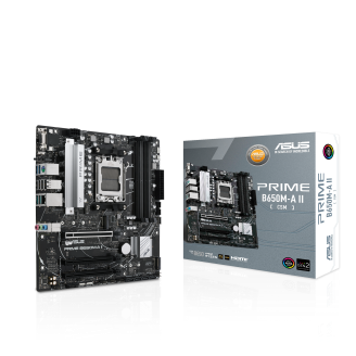 Carte mère Asus Carte Mere Prime B650M-A II 90MB1EH0-M0EAY0 AM5 AMD B650  DDR5 Micro-ATX Noir