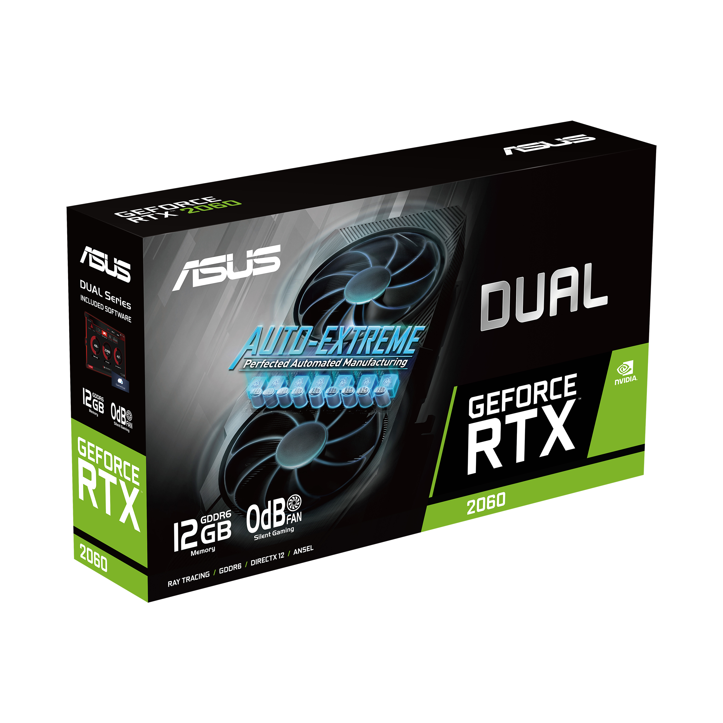 ASUS Dual GeForce RTX 2060 EVO 12GB GDDR6 Graphics Card ASUS