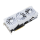 TUF Gaming GeForce RTX 4070 Ti SUPER white edition graphics card  front angled view 