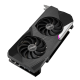 Dual AMD Radeon™ RX 6750 XT graphics card, front angled view 