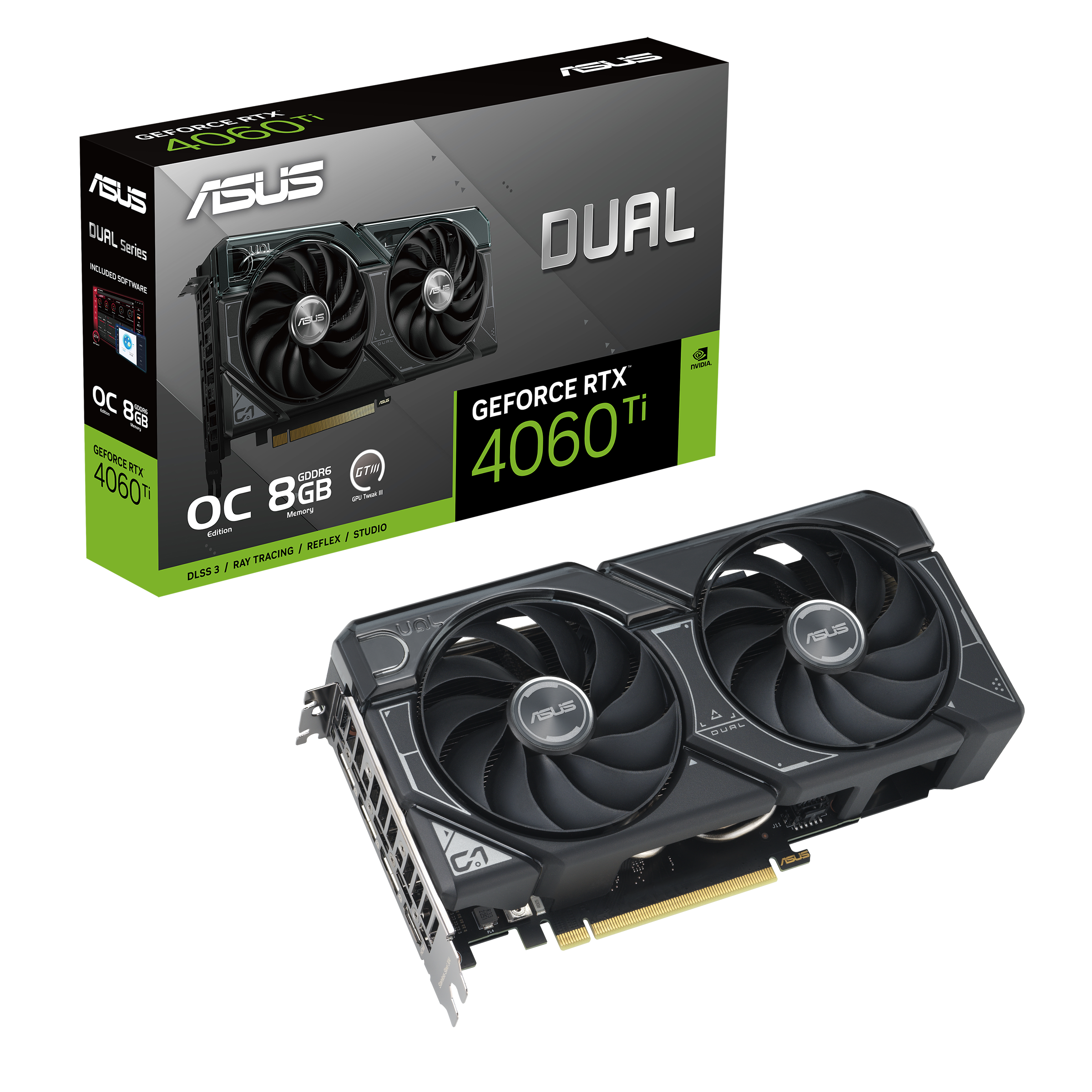 ASUS Dual GeForce RTX™ 4060 Ti OC Edition 8GB GDDR6 | Graphics 