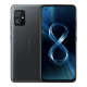 Two Obsidian Black Zenfone 8 angled view from both front and back