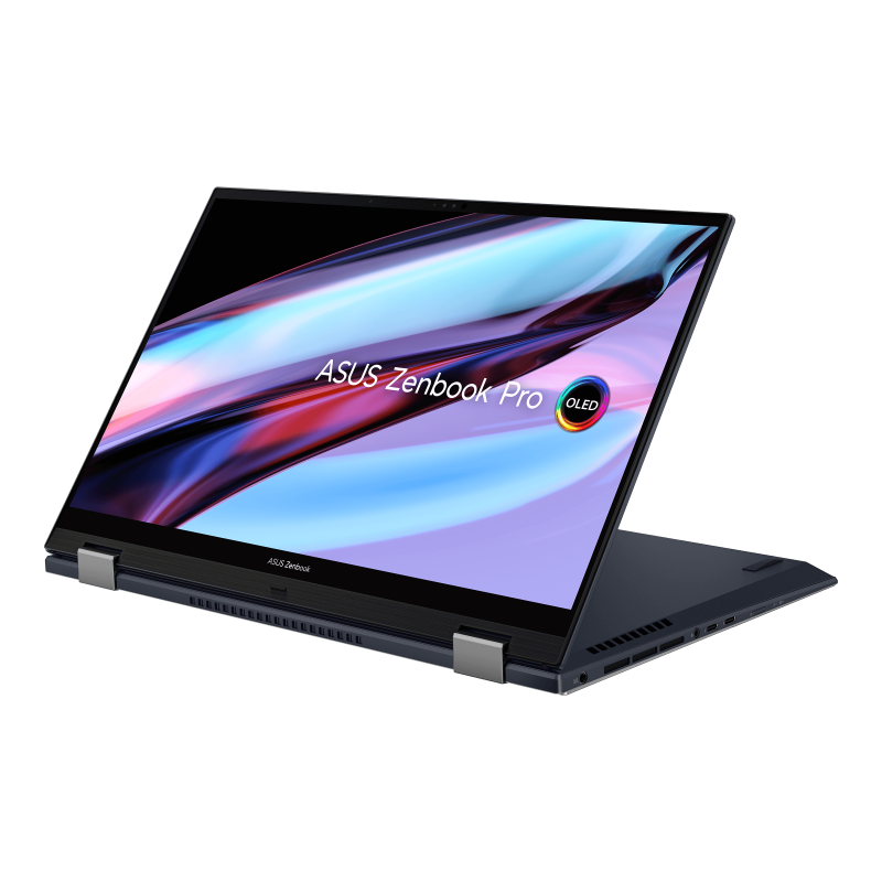 Zenbook Pro 15 Flip OLED ( UP6502, 12th Gen Intel) convert the keyboard and view from the left side.