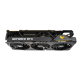 TUF Gaming GeForce RTX 3090 Ti OC Edition 24GB graphics card, top view, highlighting the ARGB element