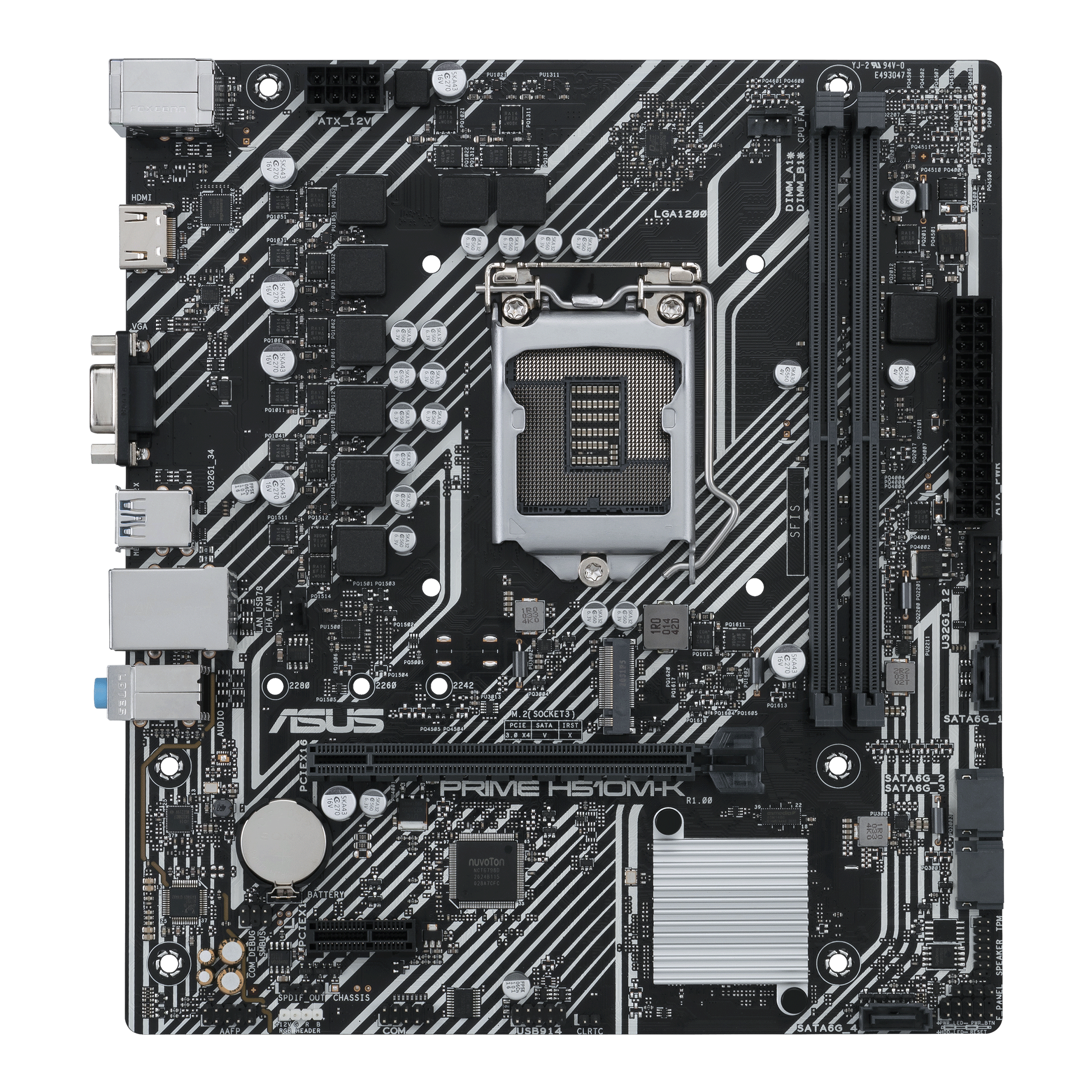 Placa Mãe Asus PRIME H510M-A R2.01200 LGA 1200 Intel H470 - Asus