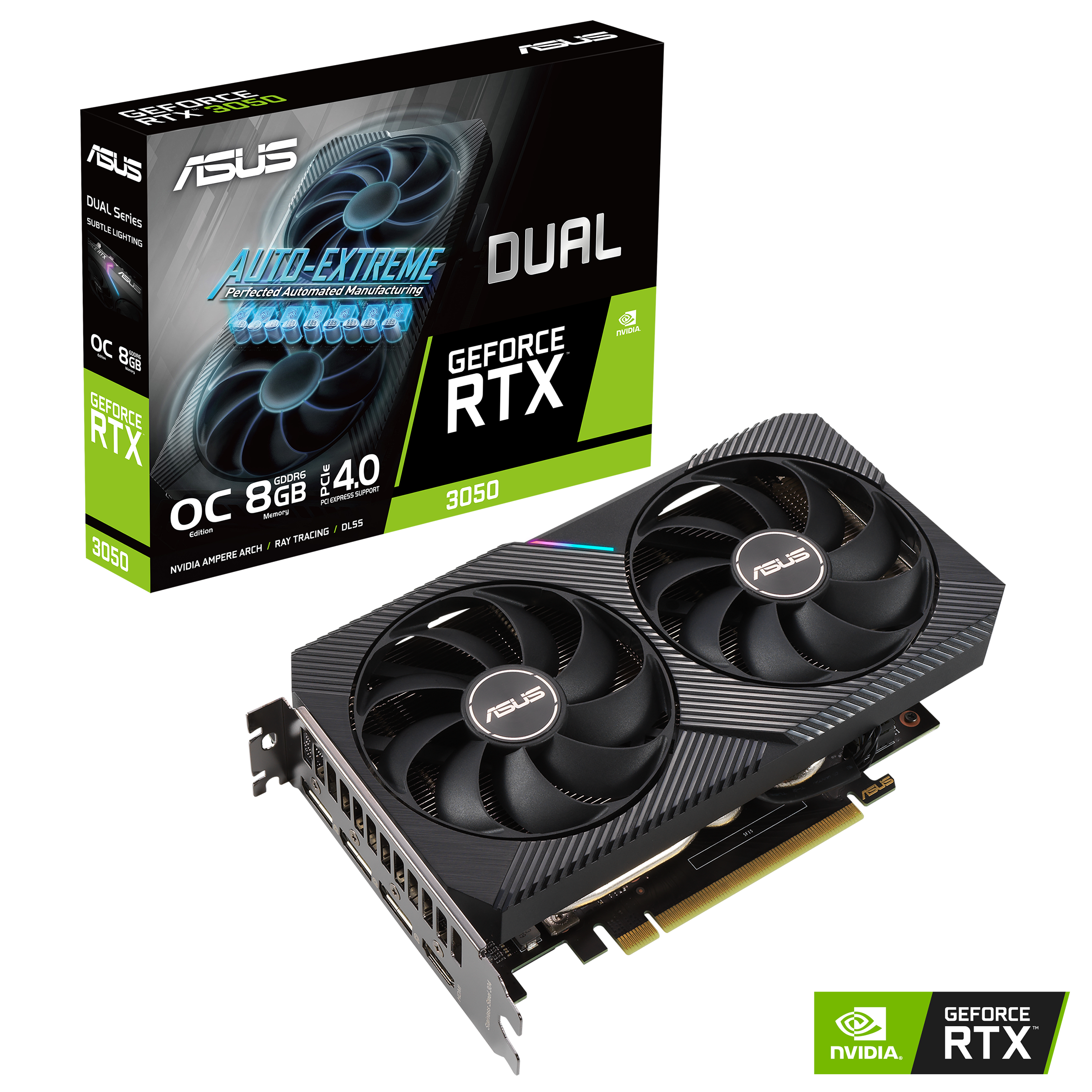 Asus NVIDIA GeForce RTX 3050 グラフィックカード - 8 GB GDDR6