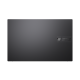 Black Vivobook S 15 (M3502, AMD Ryzen 5000 Series) show the top cover and view from above.