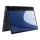 An angled front view of an ASUS ExpertBook B5 Flip in tent mode.