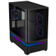ASUS Prime AP202 ARGB Black top-down left side shot with ARGB lighting bar 