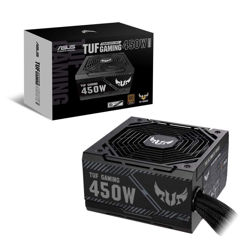 TUF Gaming 450W Bronze power supply and package