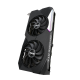 Dual GeForce RTX 3060 Ti OC Edition graphics card, angled top view, showing off the ARGB element